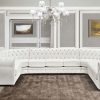 Itališka prabangi rankų darbo modulinė sofa chessterfield klasikinio stiliaus itališki baldai namams monoidėja sofos