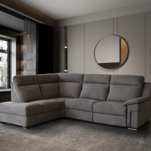 Trani Soft Corner, Ecksofa, italienisches Sofa, Polstermöbel aus Italien, italienische Möbel Monoideja