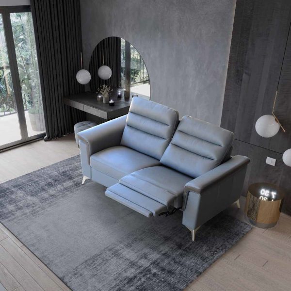 Итальянский диван с двумя электрическими креслами, диван-реклайнер, итальянские диваны Monoidėja Мебель