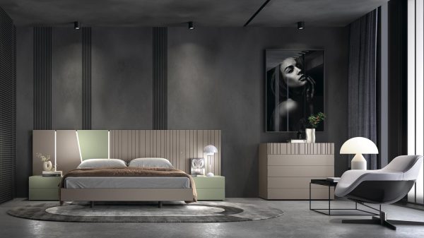 Doppelbett-für-Schlafzimmer-modernes-Design