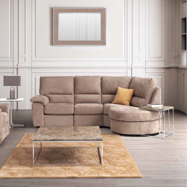 Esquina suave italiana, muebles de sofá esquinero. Monoidėja